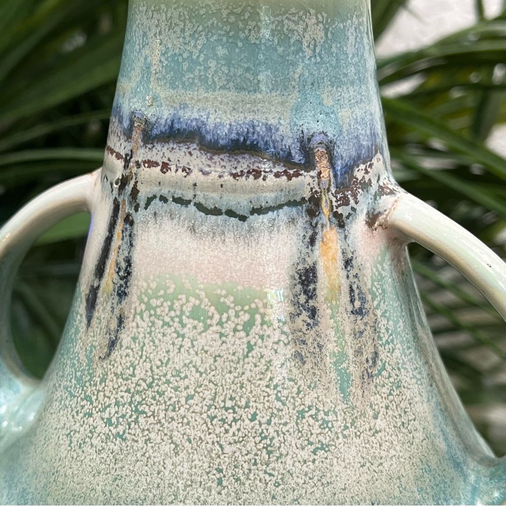 💥Vintage💥 Japanese Two Handle Design Mid Century 1960s Art Pottery - Picture 10 of 10
